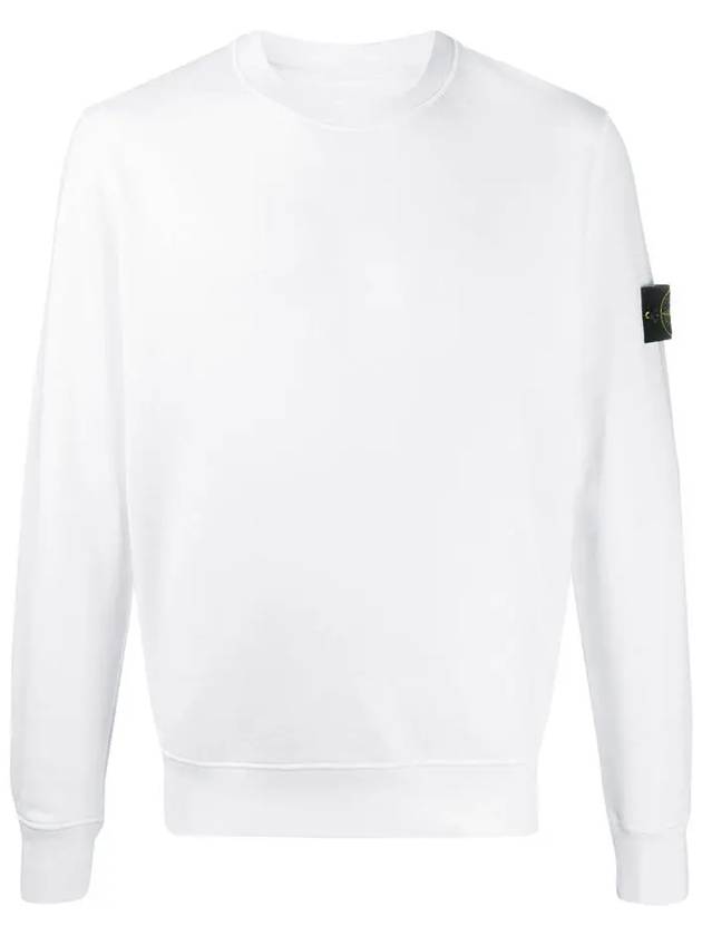 Garment Dyed Cotton Crewneck Sweatshirt White - STONE ISLAND - BALAAN 3