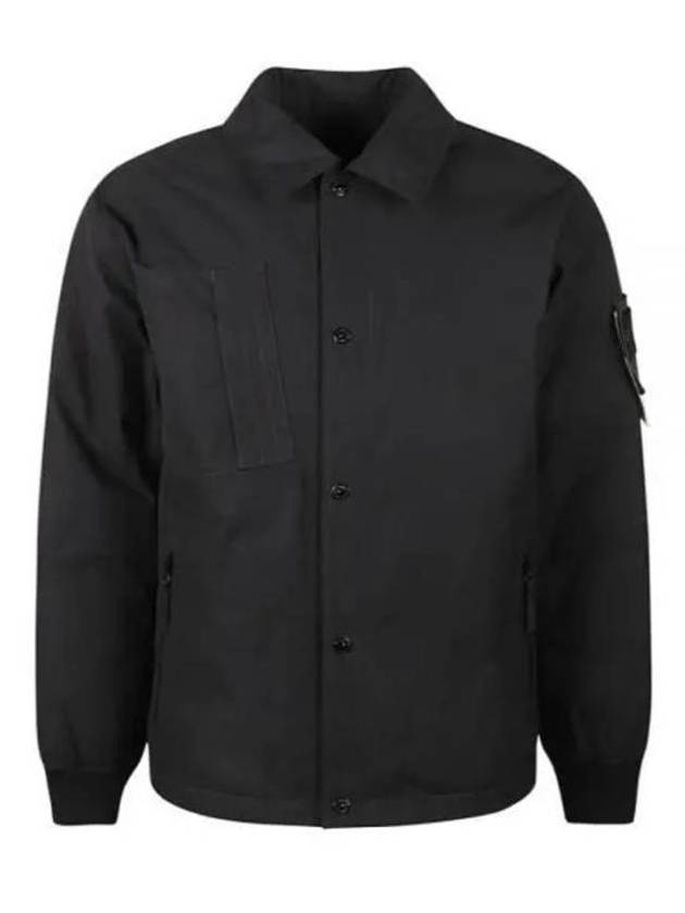 Ghost Piece O-Ventile Down Jacket Black - STONE ISLAND - BALAAN 2