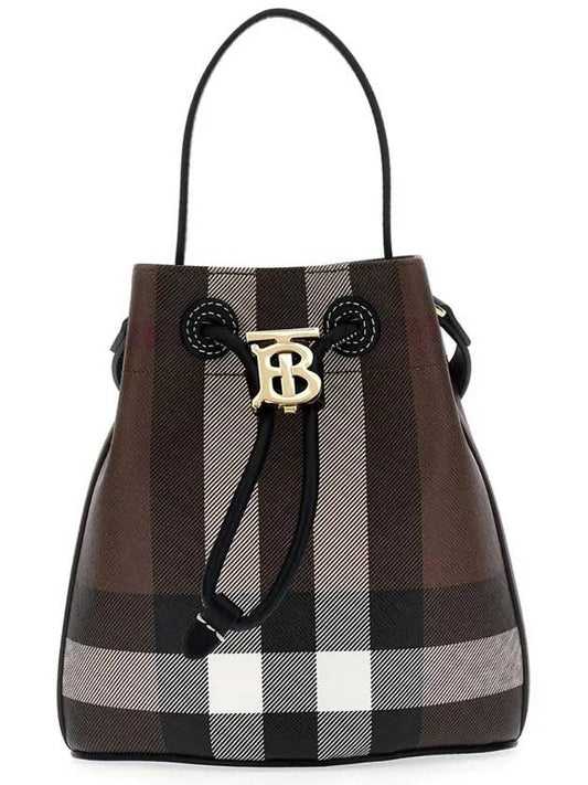 TB Mini Bucket Bag Dark Birch Brown - BURBERRY - BALAAN 1