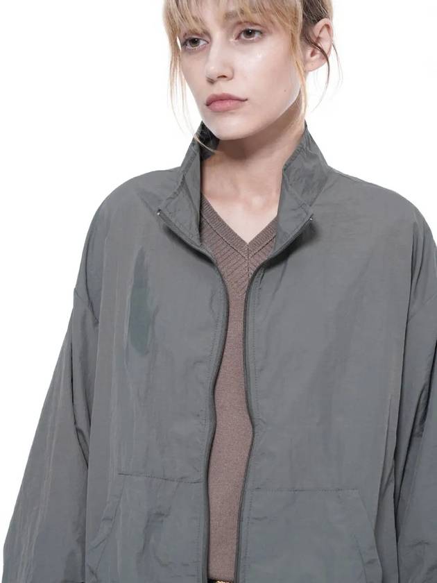 Women s SCWJ KA Seersucker Crop Windbreaker Jumper Khaki - CHANCE'S NOI - BALAAN 4