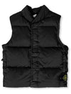 Kids Waffen Patch Padded Vest Black 7916G0319 V0029 - STONE ISLAND - BALAAN 1