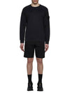 Compass Badge Sweatshirt Black - STONE ISLAND - BALAAN 3