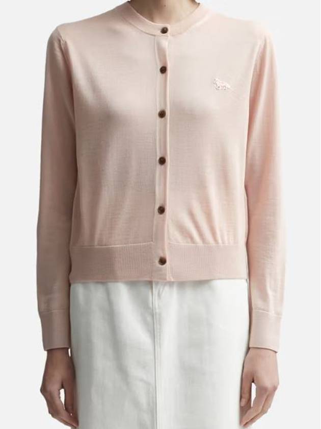 Baby Fox Regular Fit Cardigan Rose Women s - MAISON KITSUNE - BALAAN 6