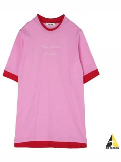 Marathon Short Sleeve T-Shirt Pink - WALES BONNER - BALAAN 2