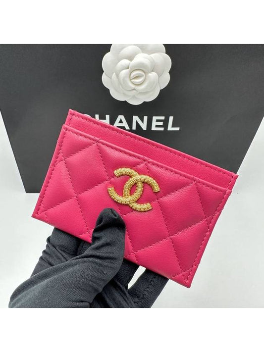 Available after service at domestic department stores Season workshop logo card wallet pink AP3462 - CHANEL - BALAAN 1