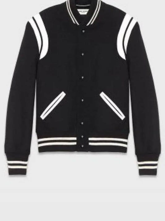 Teddy Jacket In Wool Black - SAINT LAURENT - BALAAN 2