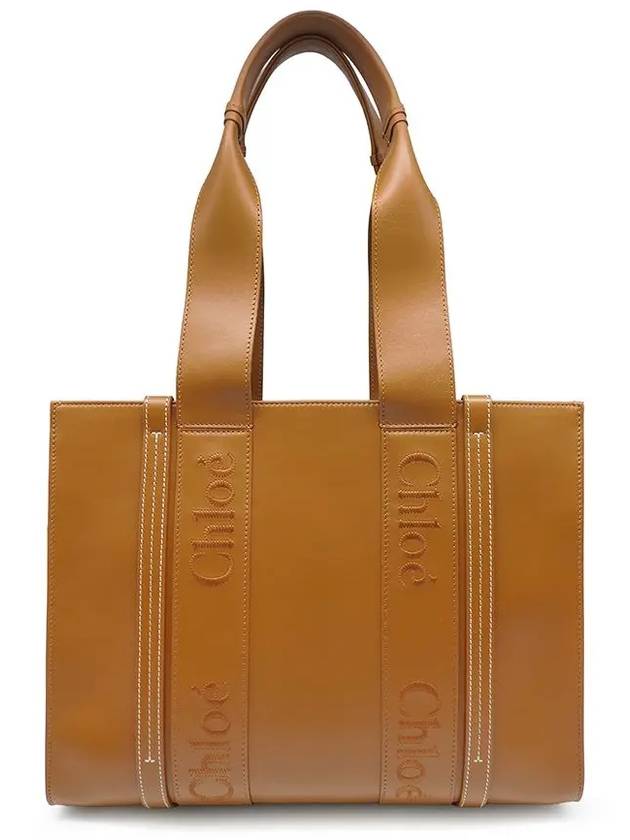 Woody Medium Tote Bag Brown - CHLOE - BALAAN 2