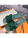 Women's Oran Sandals Calfskin Green - HERMES - BALAAN 4