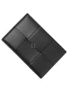 Intrecciato Lambskin Calfskin Card Wallet Black - BOTTEGA VENETA - BALAAN 2