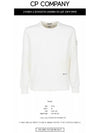 Metropolis Diagonal Fleece Utility Pocket Sweatshirt White - CP COMPANY - BALAAN 3