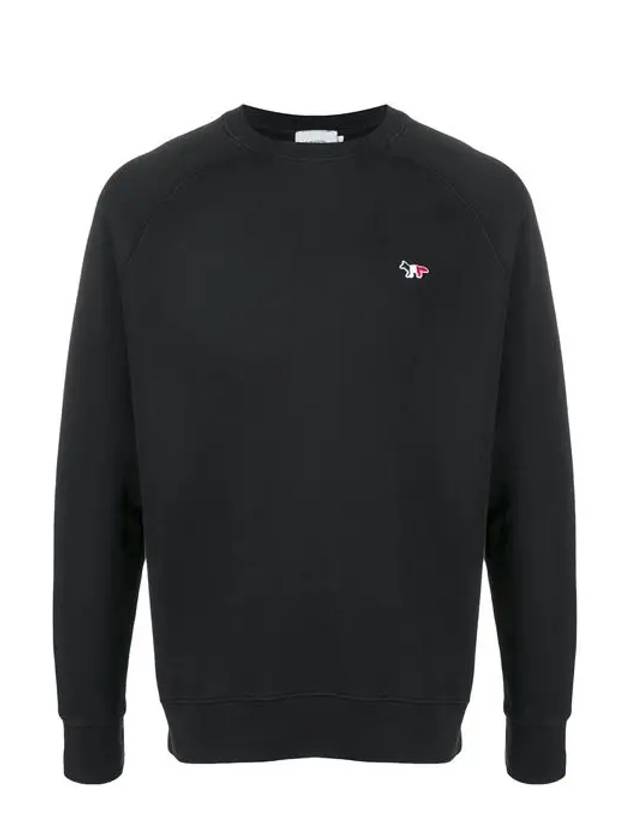 Tricolor Fox Patch Sweatshirt Black - MAISON KITSUNE - BALAAN 3