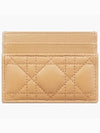 Caro 5-Slot Supple Cannage Calfskin Card Wallet Tan - DIOR - BALAAN 4