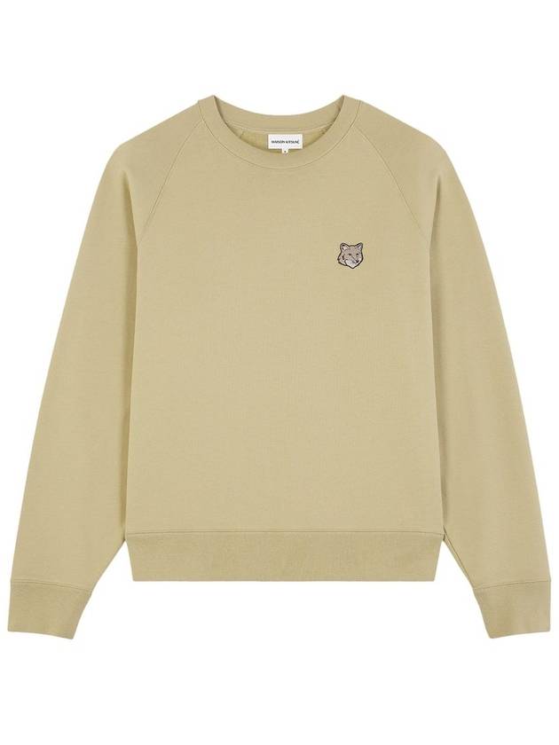 Bold Fox Head Patch Oversized Sweatshirt Green - MAISON KITSUNE - BALAAN 2