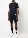 Midweight Jersey Short Sleeve T-Shirt Navy - THOM BROWNE - BALAAN 4