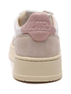 Medalist Leather Suede Low Top Sneakers White Pink - AUTRY - BALAAN 5