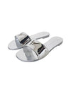 E800003 004 Logo Sandals Silver Giuseppe Zanotti - GIUSEPPE ZANOTTI - BALAAN 2