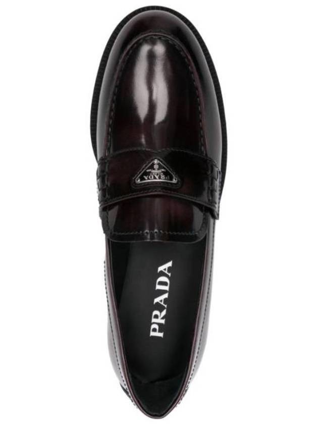 Women's Leather Loafers Brown - PRADA - BALAAN 4