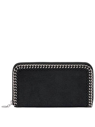 silver chain zipper long wallet black - STELLA MCCARTNEY - BALAAN 2