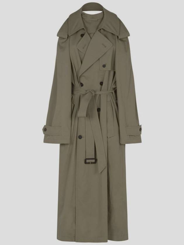 Women s Suspended Trench Long Dress Beige - BALENCIAGA - BALAAN 4