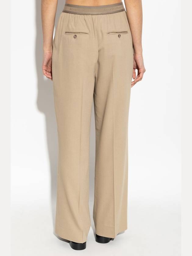 Acne Studios Pleated Trousers, Women's, Beige - ACNE STUDIOS - BALAAN 4