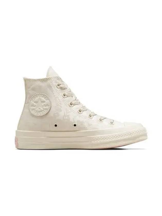 Chuck 70 Satin High Top Sneakers Egret - CONVERSE - BALAAN 1