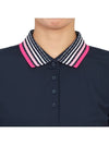 LF Golf PLEATED COLLAR POLO LF22K132 TWILIGHT Women's Pleated Collar Polo - G/FORE - BALAAN 7