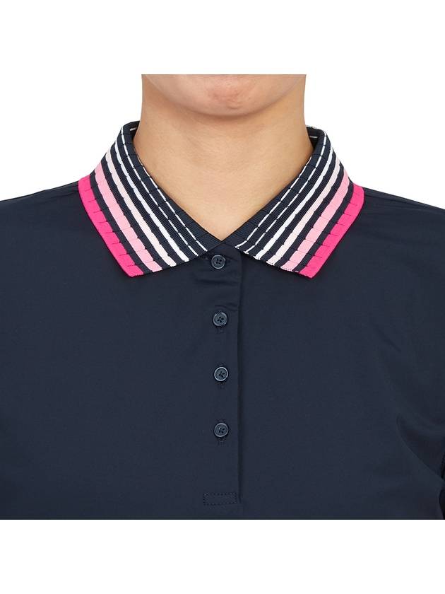 LF Golf PLEATED COLLAR POLO LF22K132 TWILIGHT Women's Pleated Collar Polo - G/FORE - BALAAN 7