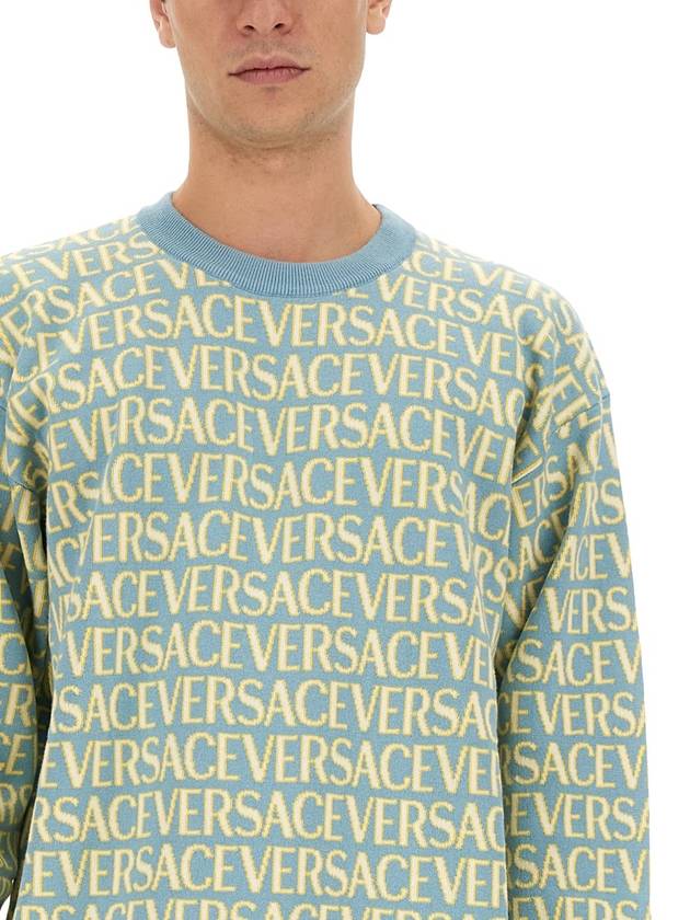 all-over knit sweater 1010249 1A07466 5V510 - VERSACE - BALAAN 5