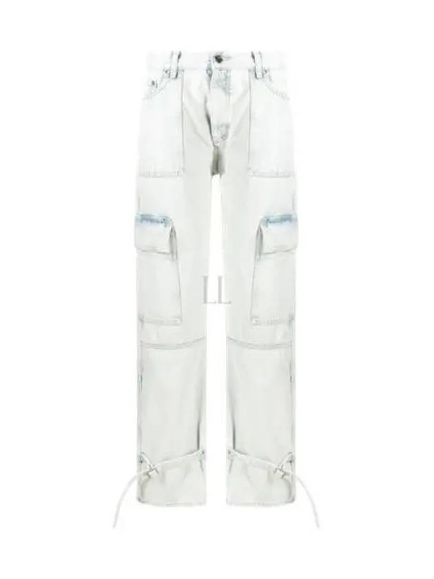 Graffiti Wide Jeans Light Blue - OFF WHITE - BALAAN 2