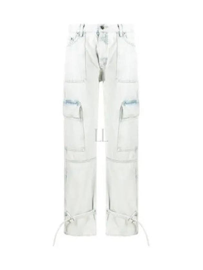 Graffiti Wide Jeans Light Blue - OFF WHITE - BALAAN 2