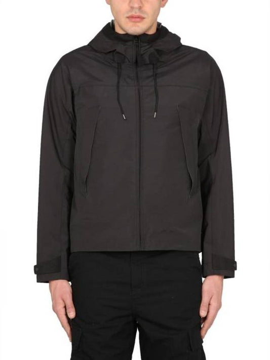 Bonded 3-Layer Zip-up Jacket Black - TEN C - BALAAN.