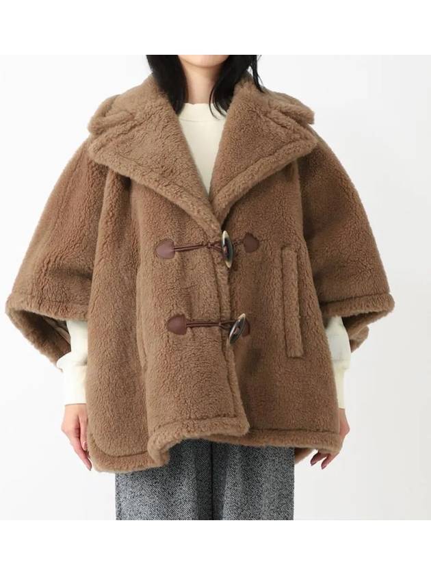 Shearling Cape Brown - MAX MARA - BALAAN 4