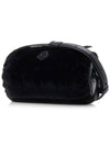 Logo-Embellished Faux Fur Cross Bag Black - MONCLER - BALAAN 3