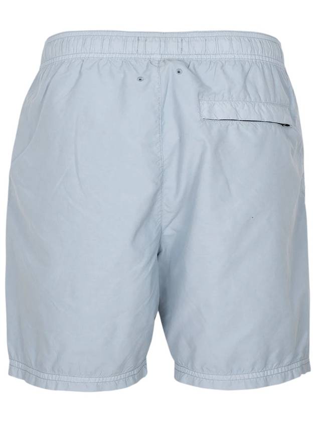 Brushed Cotton Swimming Shorts Light Blue - STONE ISLAND - BALAAN 3