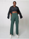 Wide Legging Pants Dark Green - ATHPLATFORM - BALAAN 7