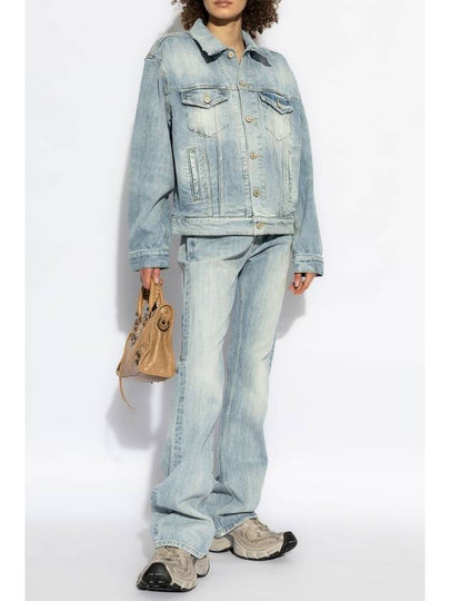 Balenciaga Denim Jacket, Women's, Blue - BALENCIAGA - BALAAN 2