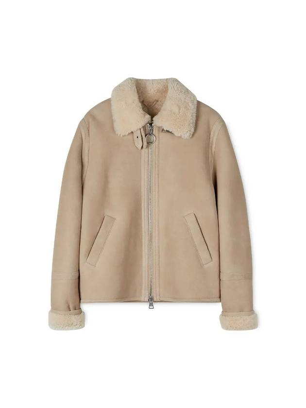 Suede Shearing Jacket Champagne - AMI - BALAAN 2