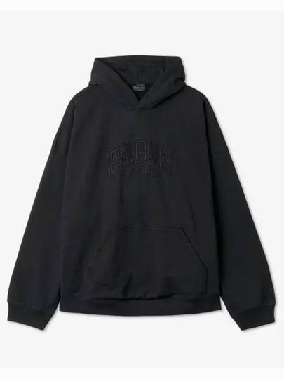 Cities Paris Oversized Hoodie Black - BALENCIAGA - BALAAN 2