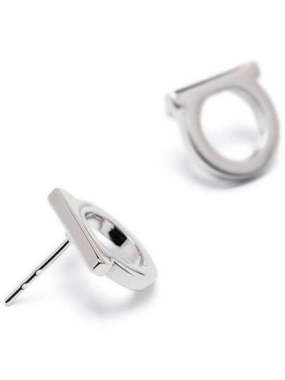 Gancini Earrings Silver - SALVATORE FERRAGAMO - BALAAN 2