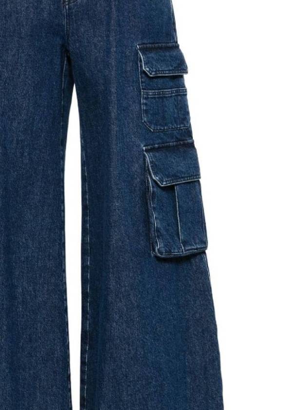 cargo wide jeans deep blue - OFF WHITE - BALAAN 3