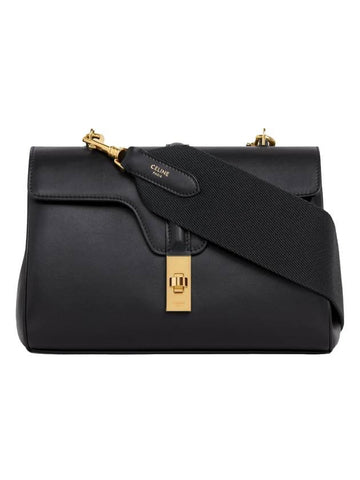 Smooth Calfskin Tin Soft Shoulder Bag Black - CELINE - BALAAN 1