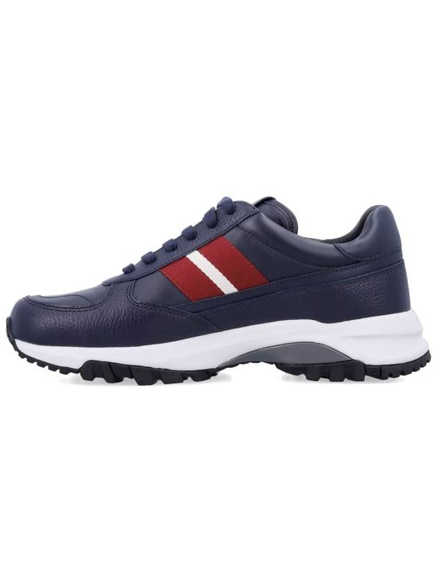 Flick Ribbon Low Top Sneakers Navy - BALLY - BALAAN 4