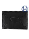 Rockstud Flap Leather Clutch Bag Black - VALENTINO - BALAAN 2