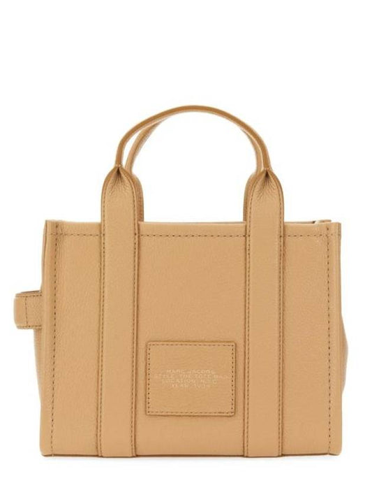 Small Leather Tote Bag Beige - MARC JACOBS - BALAAN 1