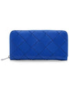 Intrecciato Blue Leather Wallet Wallet - BOTTEGA VENETA - BALAAN 1