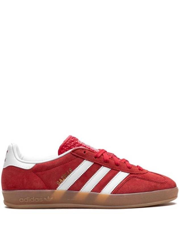 Gazelle Indoor Suede Low Top Sneakers Red - ADIDAS - BALAAN 2