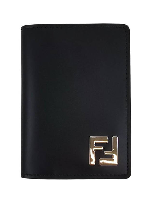 FF Square Leather Card Wallet Black - FENDI - BALAAN 2