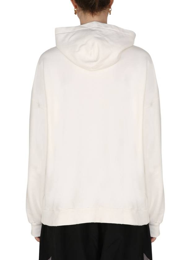 No Comment Logo Hooded Top White - BALENCIAGA - BALAAN 4