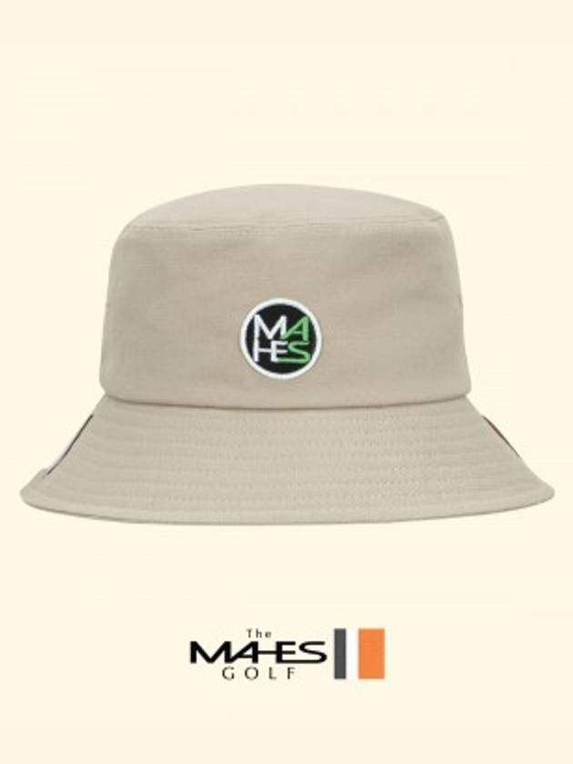 Logo Bucket Hat Beige Orange Label Coral Beige Bucket Hat EC00689 - MAHES - BALAAN 1