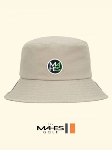 Logo Bucket Hat Beige Orange Label Coral Beige Bucket Hat EC00689 - MAHES - BALAAN 1